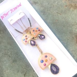 Betsey Johnson Mushroom Set,  NWT